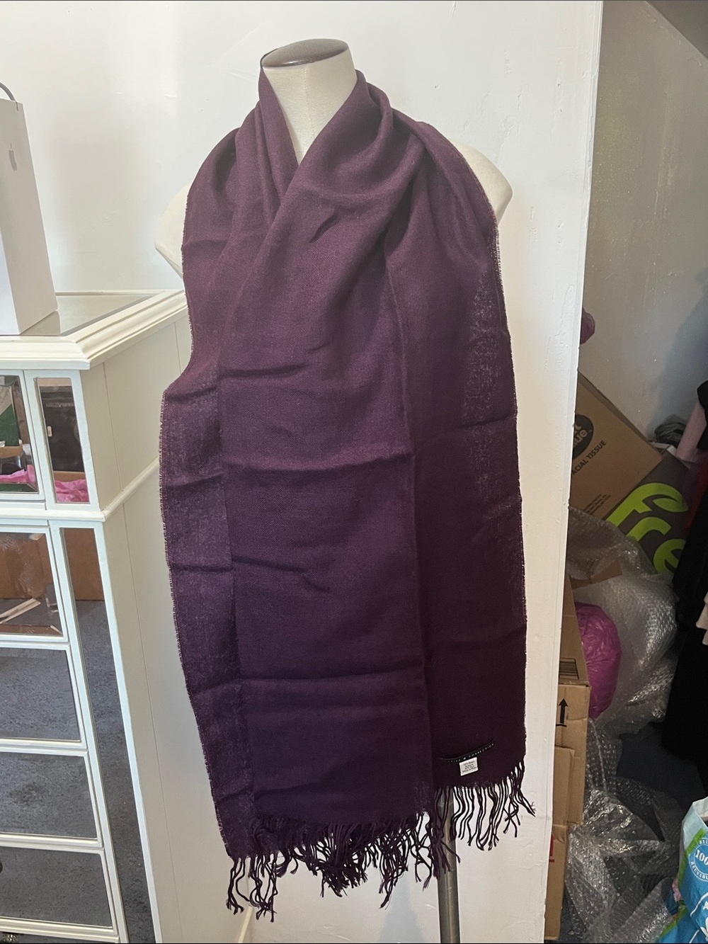 Alpaca silk scarf